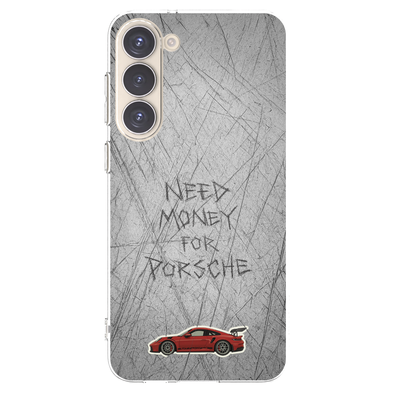 Picasee silikonový průhledný obal pro Samsung Galaxy S23+ 5G - Garage Scratch