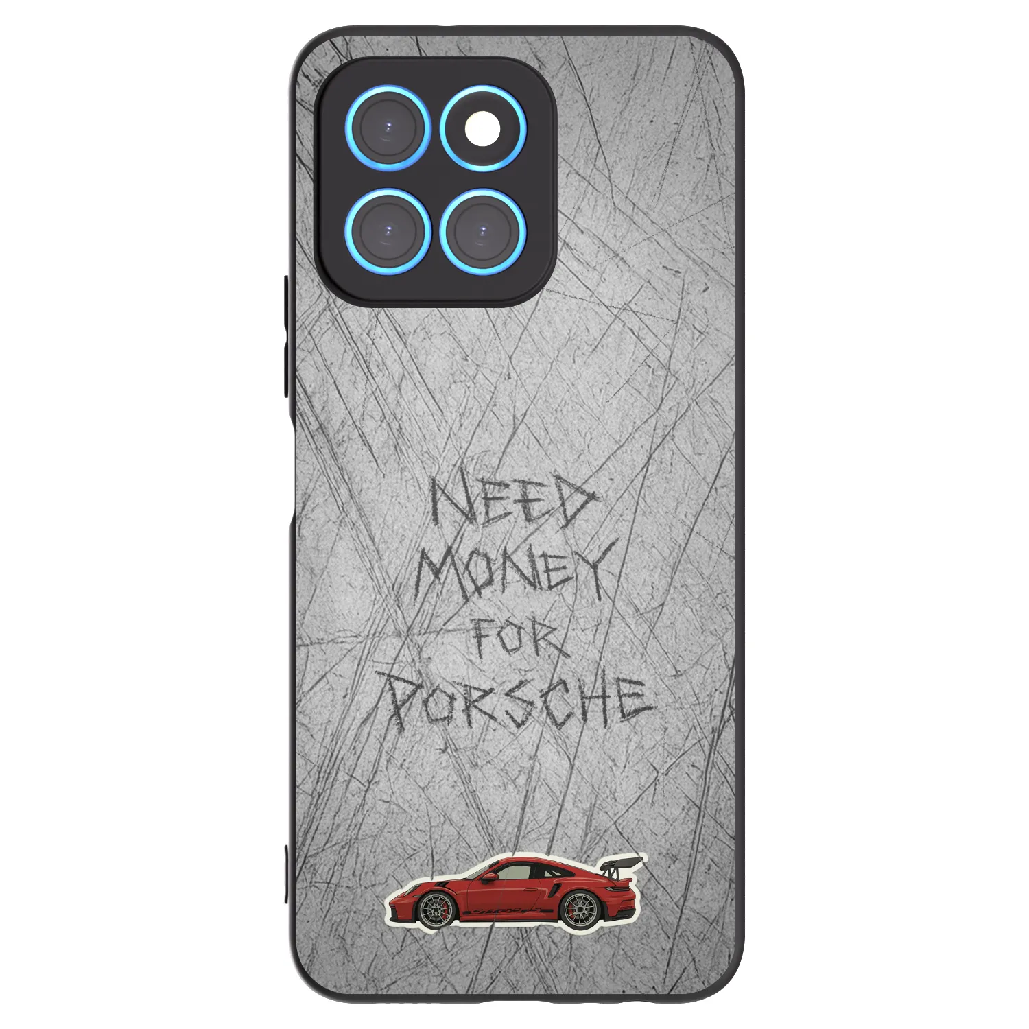Picasee silikonový černý obal pro Honor X8 5G - Garage Scratch
