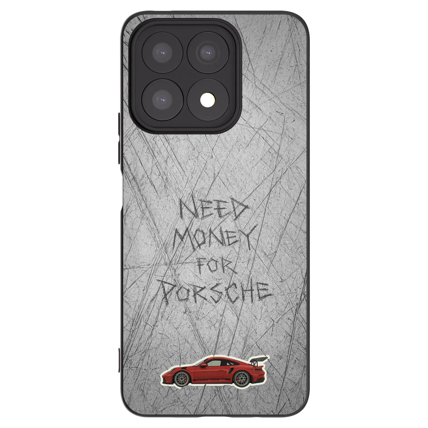 Picasee silikonový černý obal pro Honor X8a - Garage Scratch