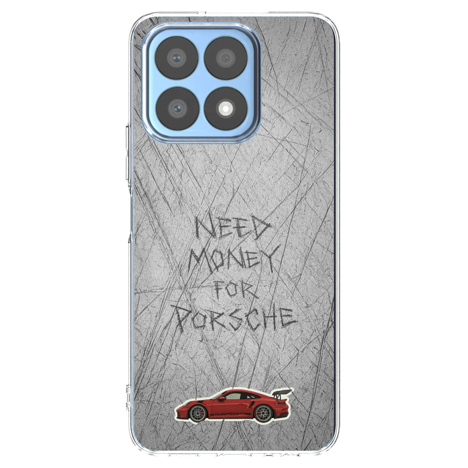 Picasee silikonový průhledný obal pro Honor X8a - Garage Scratch