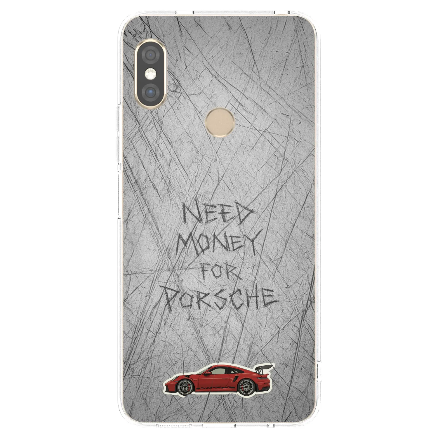 Picasee silikonový průhledný obal pro Xiaomi Redmi Note 5 Global - Garage Scratch