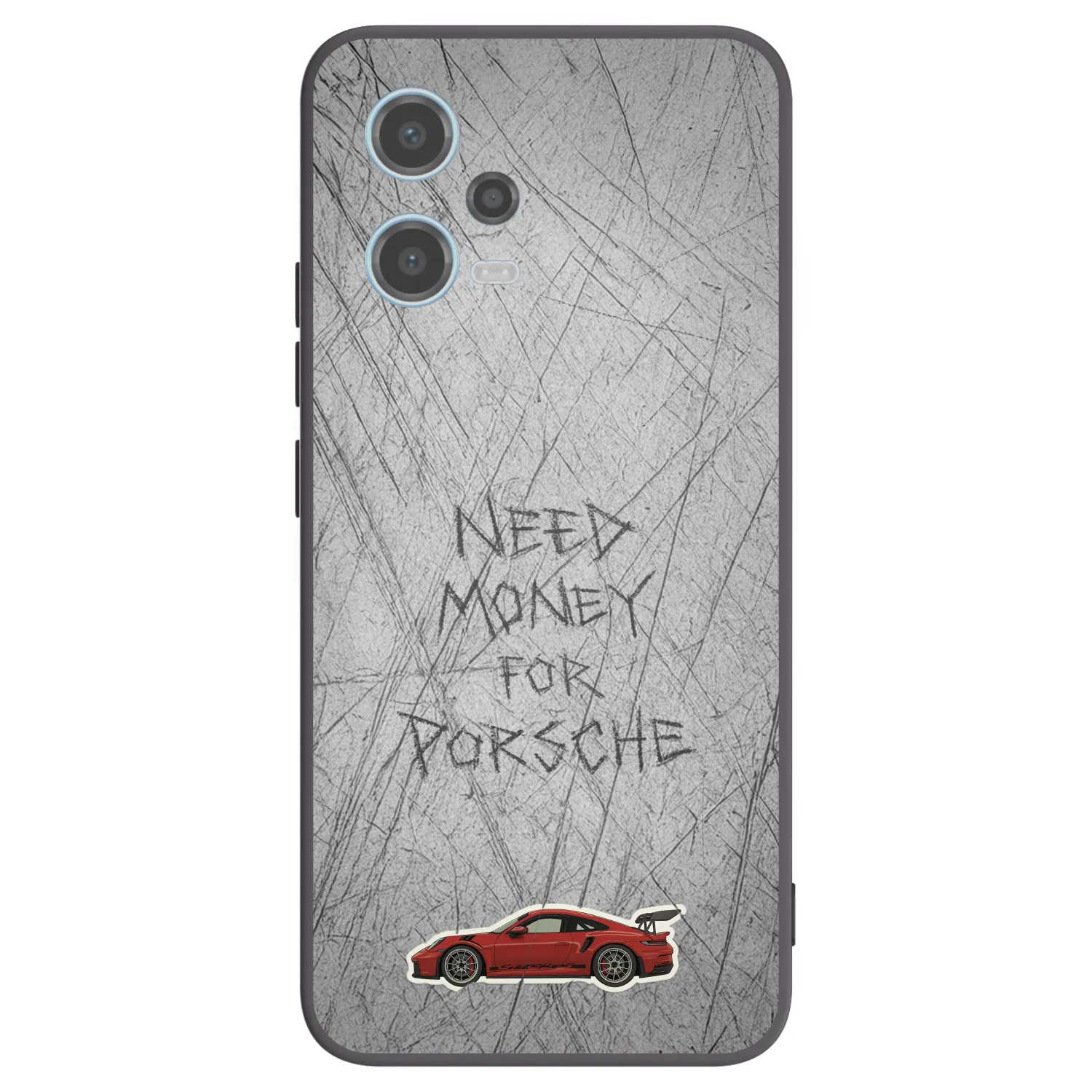 Picasee silikonový černý obal pro Xiaomi Redmi Note 12 5G - Garage Scratch