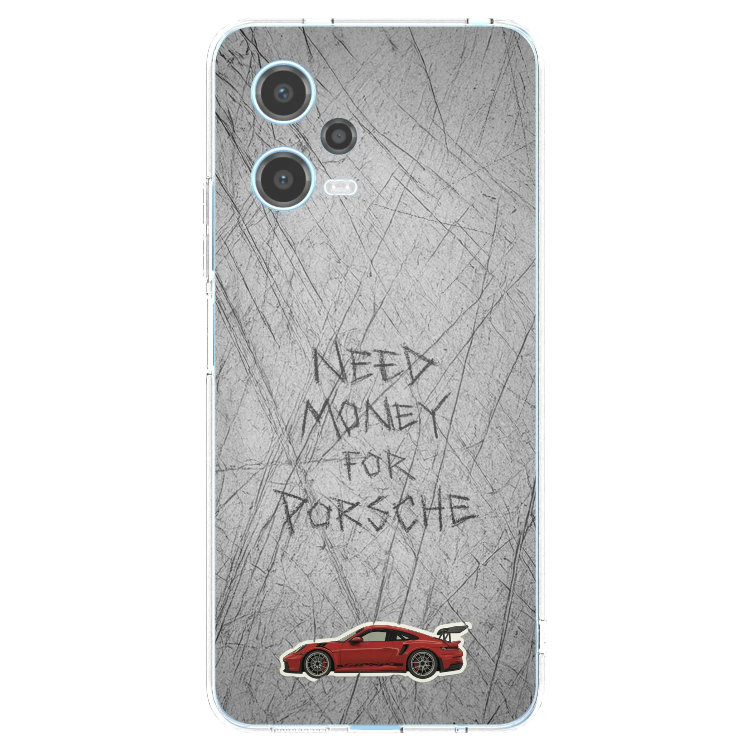 Picasee silikonový průhledný obal pro Xiaomi Redmi Note 12 5G - Garage Scratch