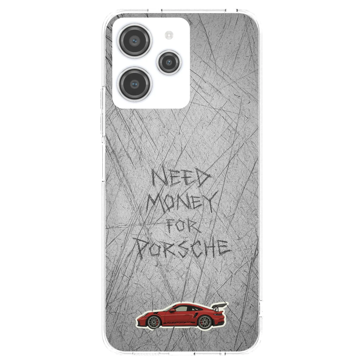Picasee silikonový průhledný obal pro Xiaomi Redmi 12 4G - Garage Scratch