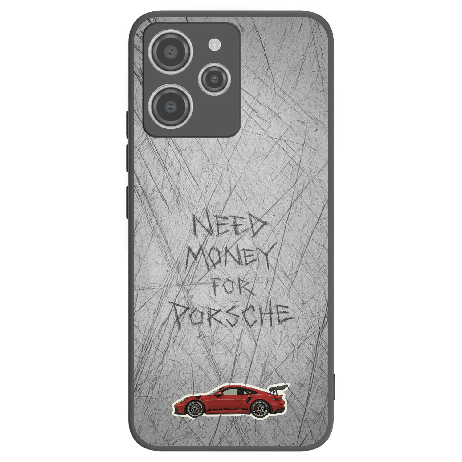 Picasee silikonový černý obal pro Xiaomi Redmi 12 4G - Garage Scratch