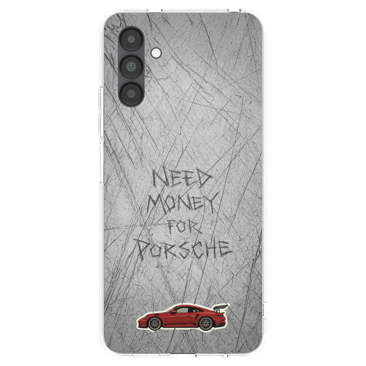 Picasee silikonový průhledný obal pro Samsung Galaxy A04s A047F - Garage Scratch