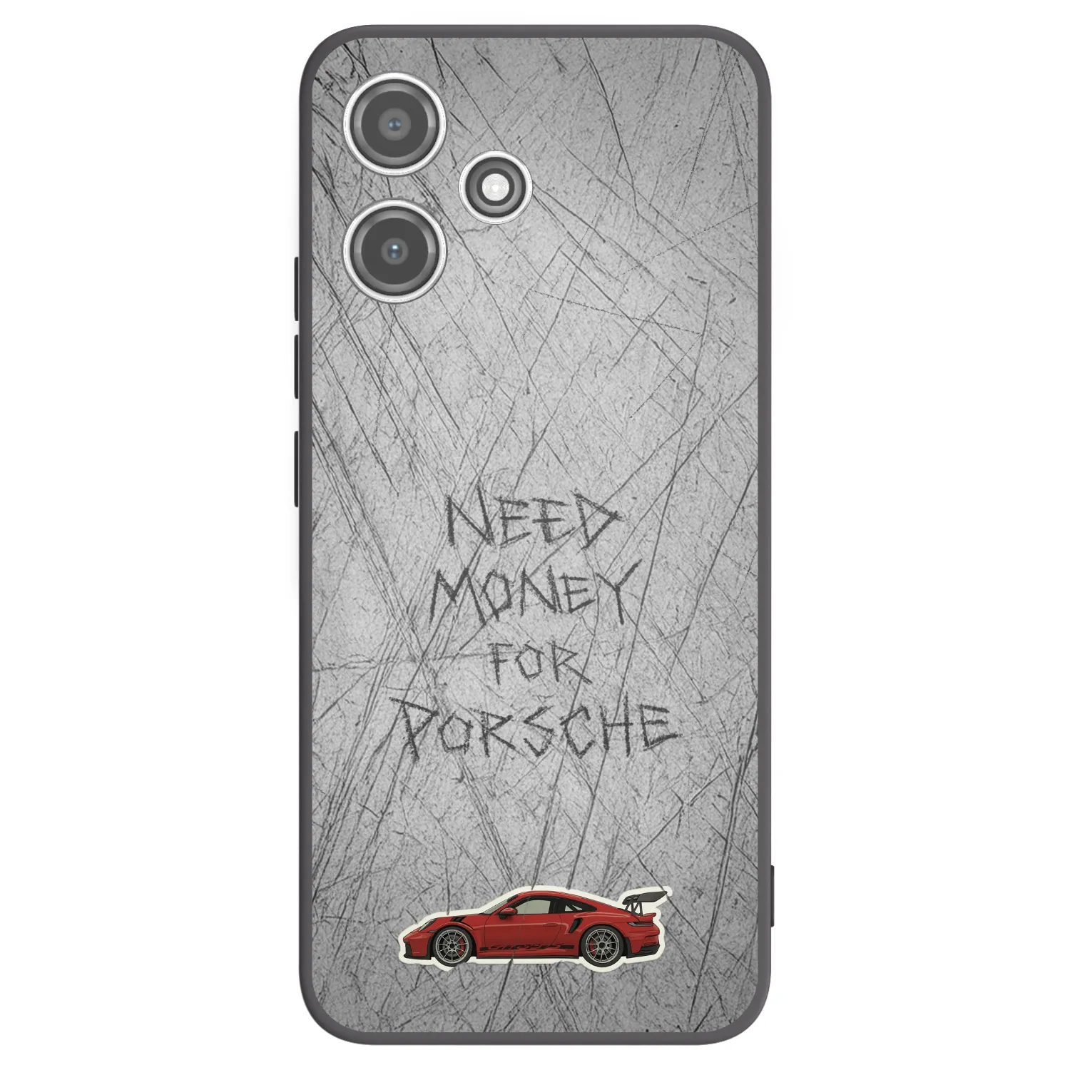 Picasee silikonový černý obal pro Xiaomi Redmi 12 5G - Garage Scratch
