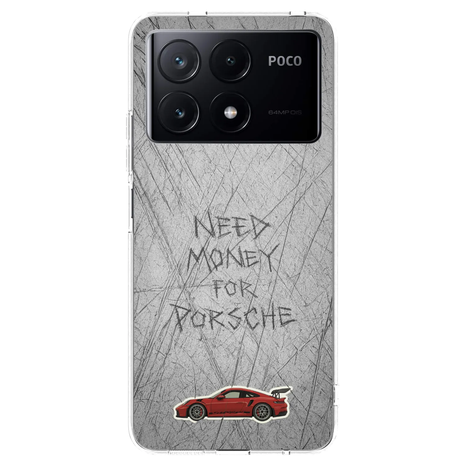 Picasee silikonový průhledný obal pro Xiaomi Poco X6 Pro - Garage Scratch