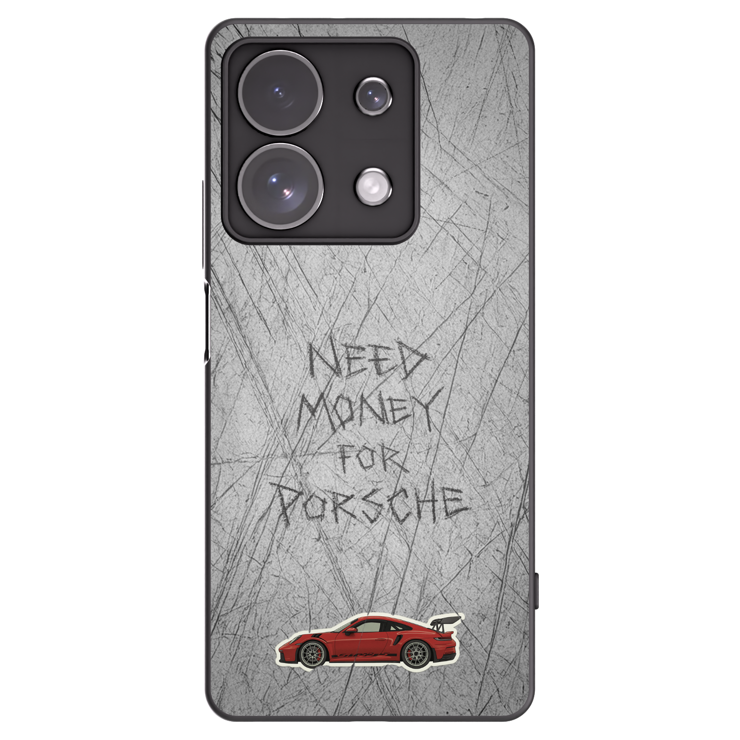 Picasee silikonový černý obal pro Xiaomi Redmi Note 13 Pro 4G - Garage Scratch