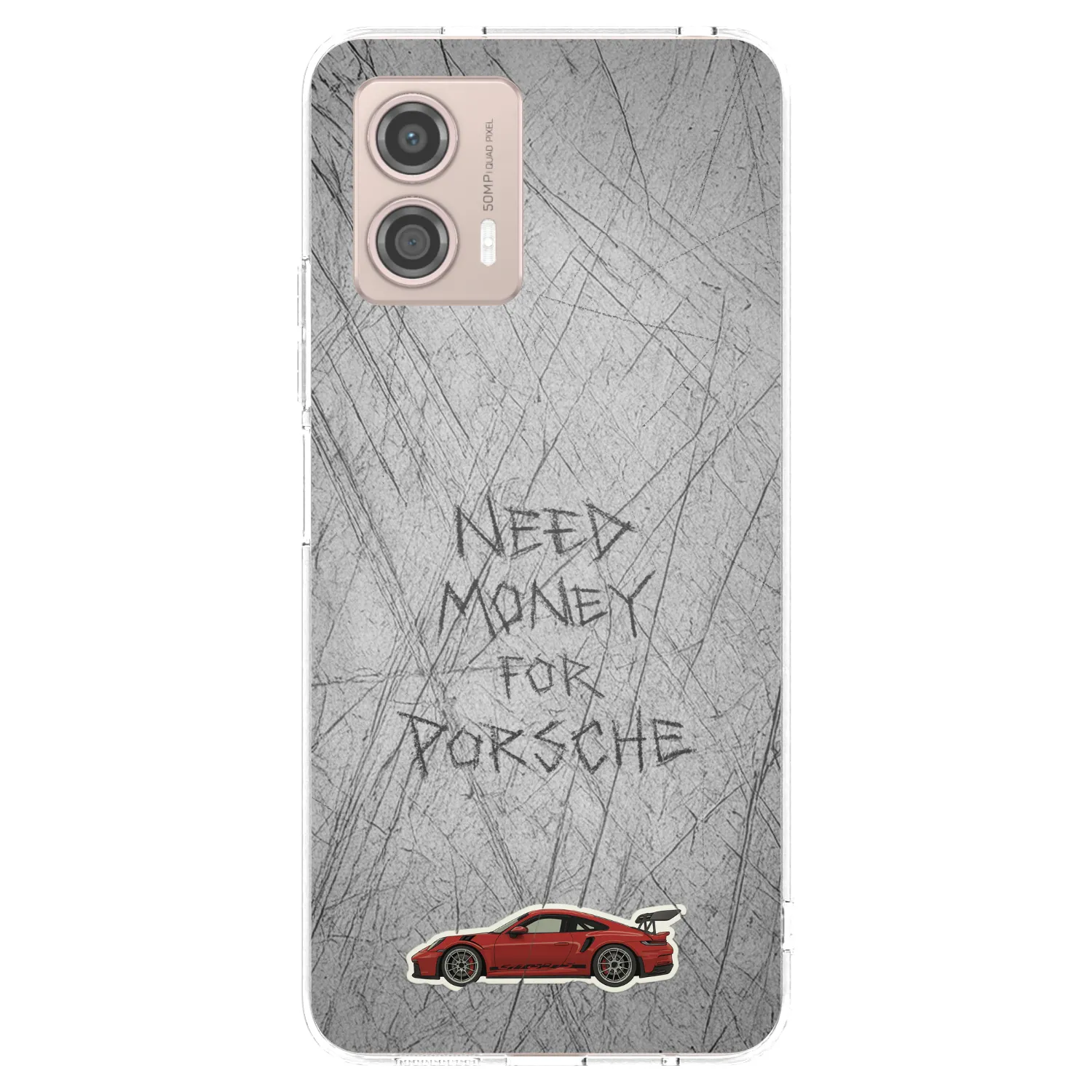 Picasee silikonový průhledný obal pro Motorola Moto G53 5G - Garage Scratch