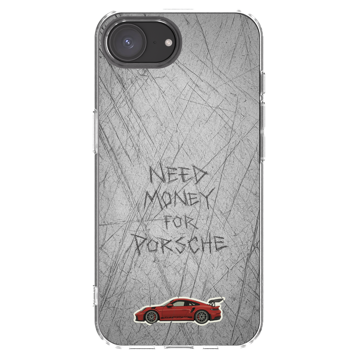 Picasee silikonový průhledný obal pro Apple iPhone 16e - Garage Scratch