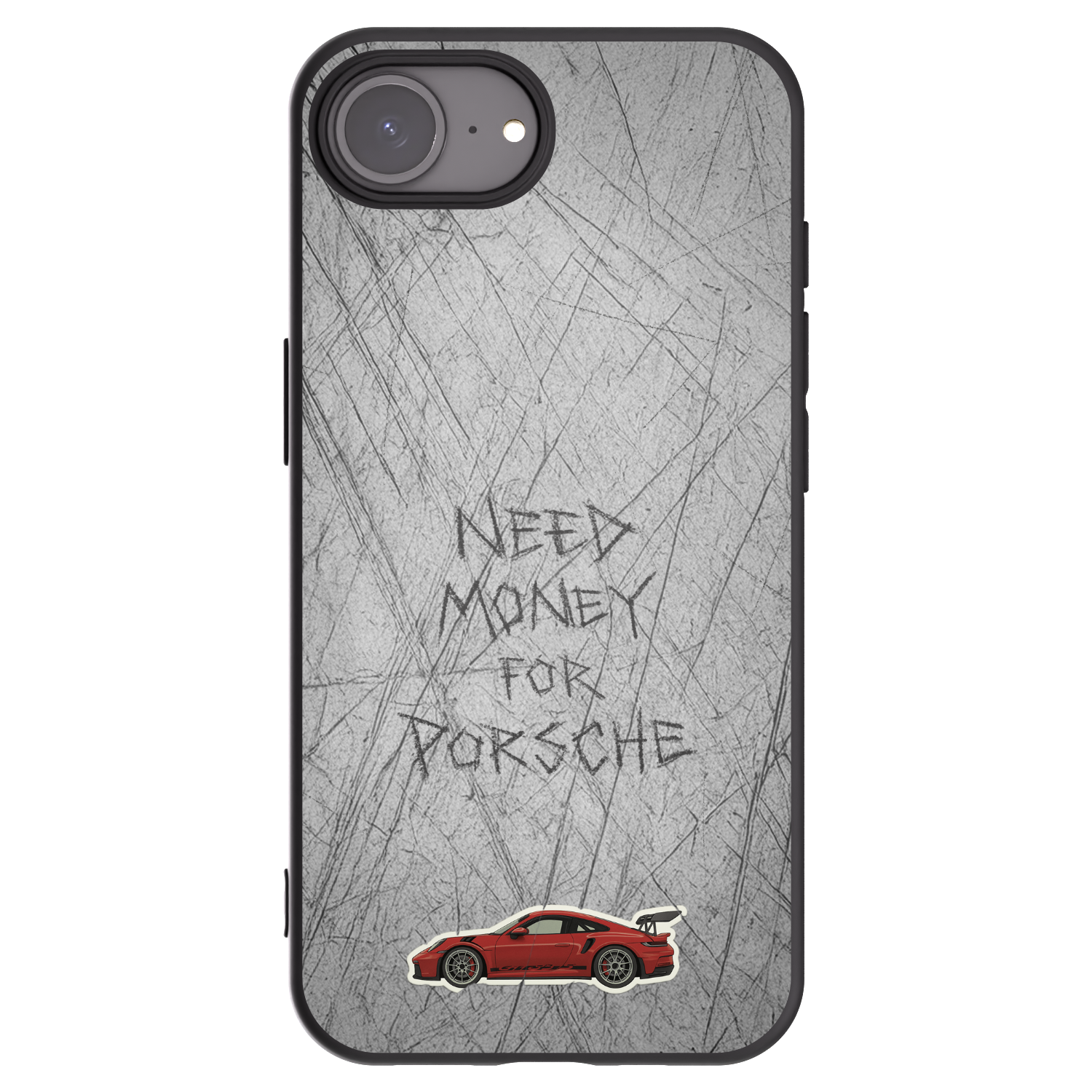 Picasee silikonový černý obal pro Apple iPhone 16e - Garage Scratch