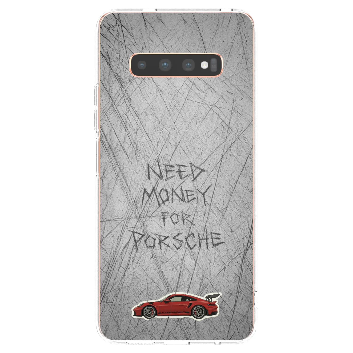 Picasee silikonový průhledný obal pro Samsung Galaxy S10 Plus G975 - Garage Scratch