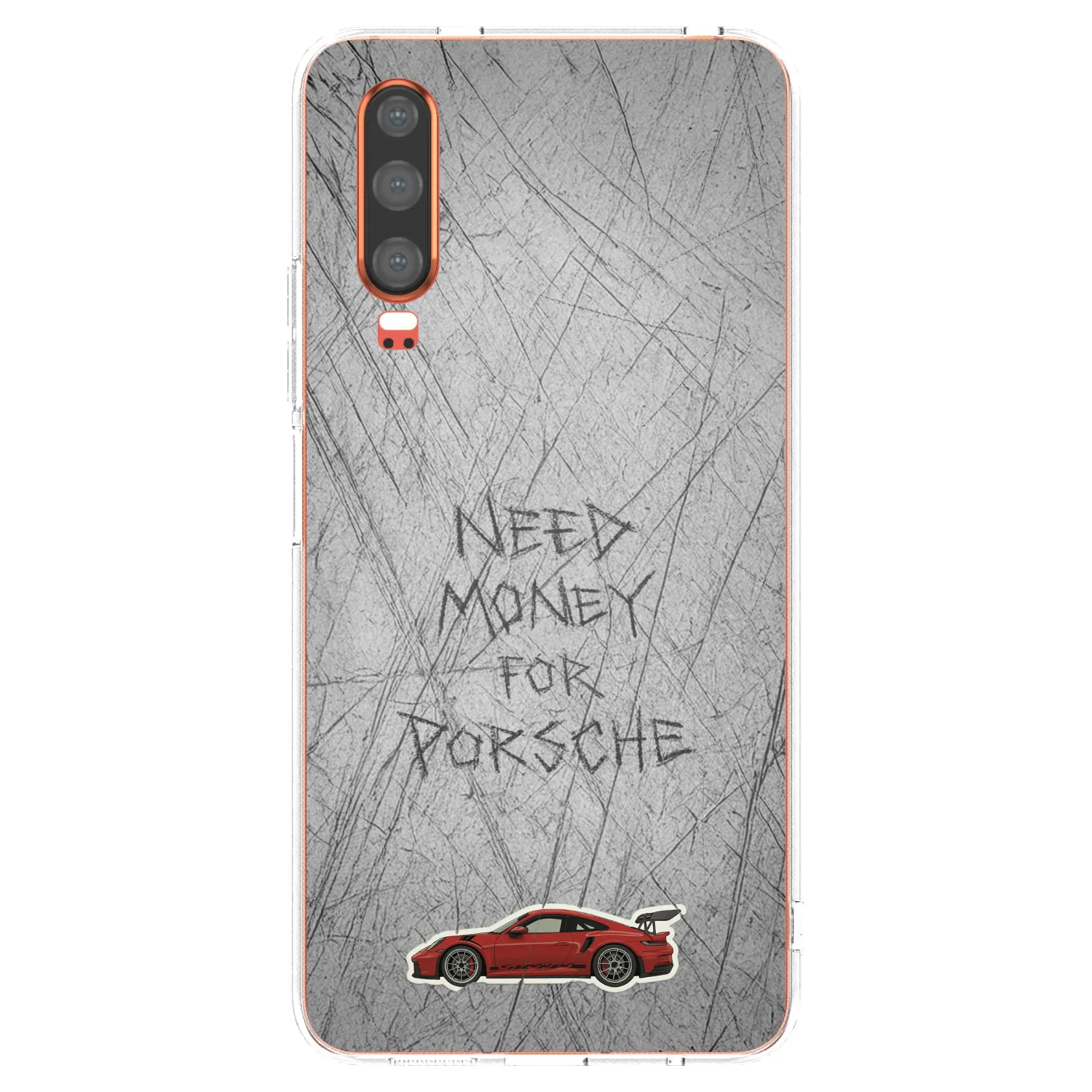 Picasee silikonový průhledný obal pro Huawei P30 - Garage Scratch