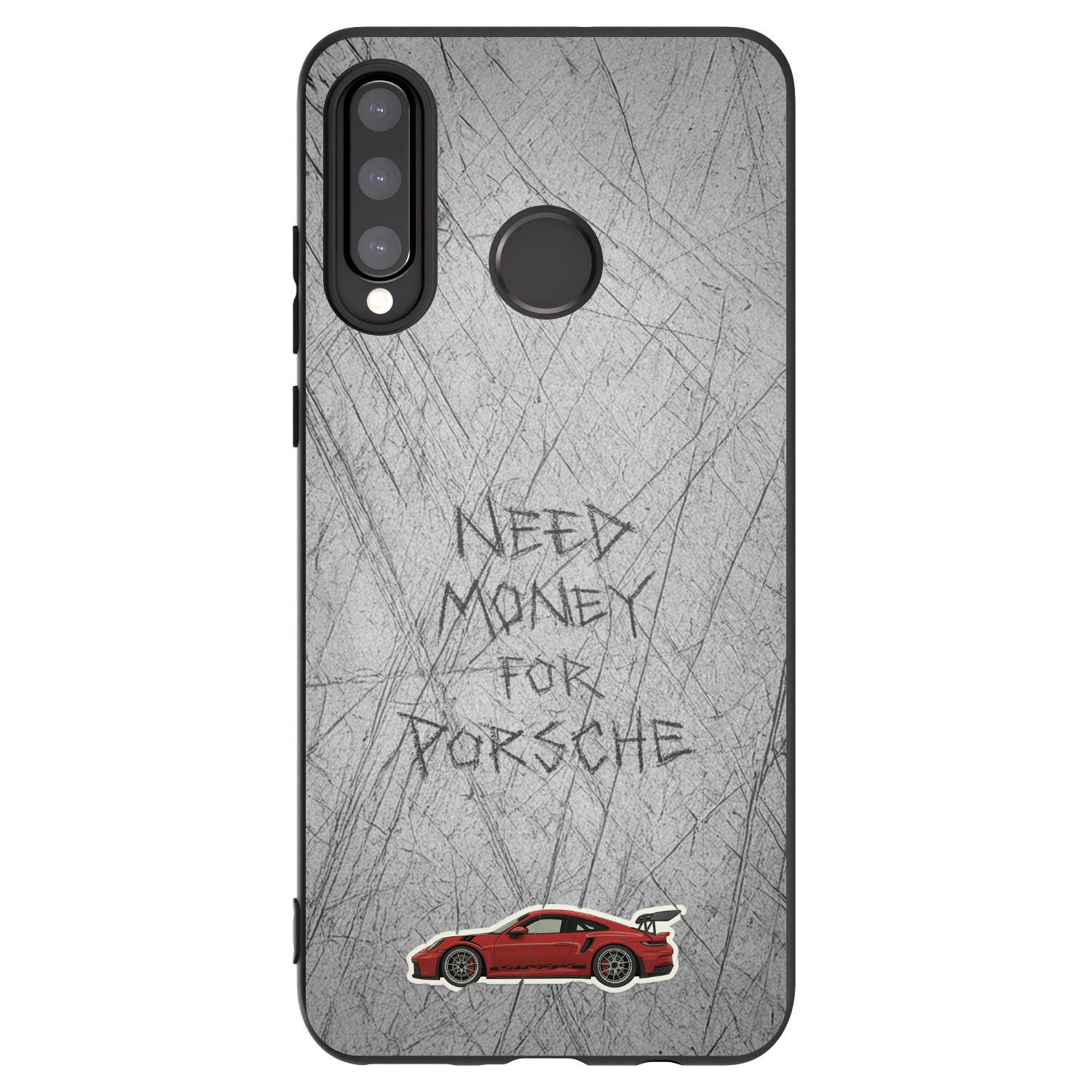 Picasee silikonový černý obal pro Huawei P30 Lite - Garage Scratch