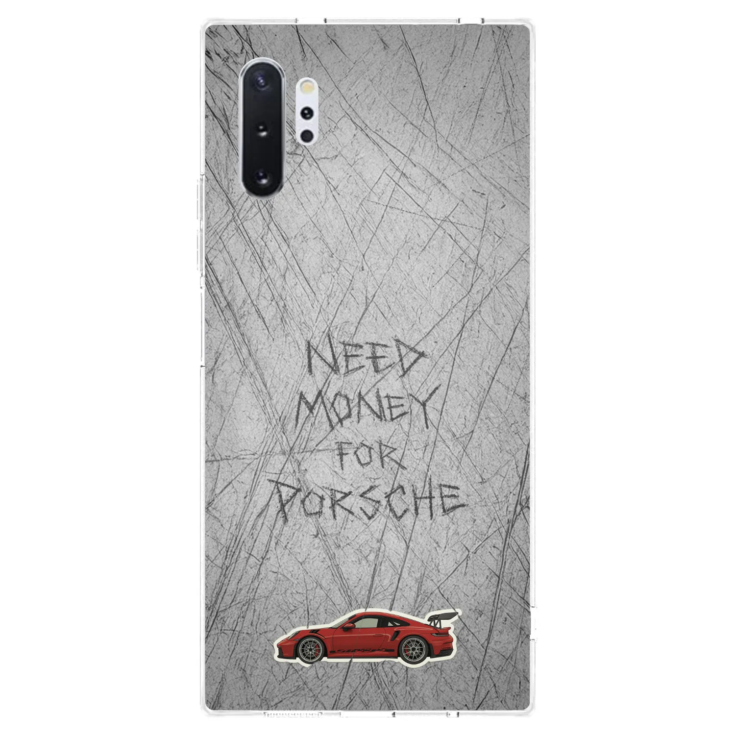Picasee silikonový průhledný obal pro Samsung Galaxy Note 10+ N975F - Garage Scratch