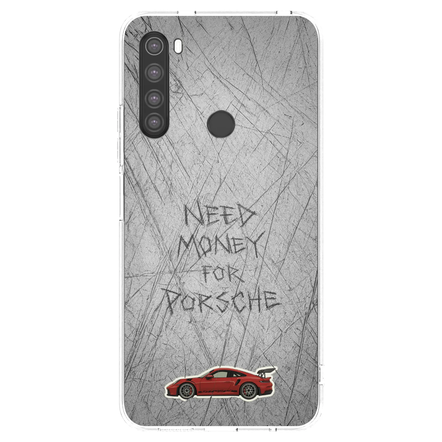 Picasee silikonový průhledný obal pro Xiaomi Redmi Note 8 - Garage Scratch
