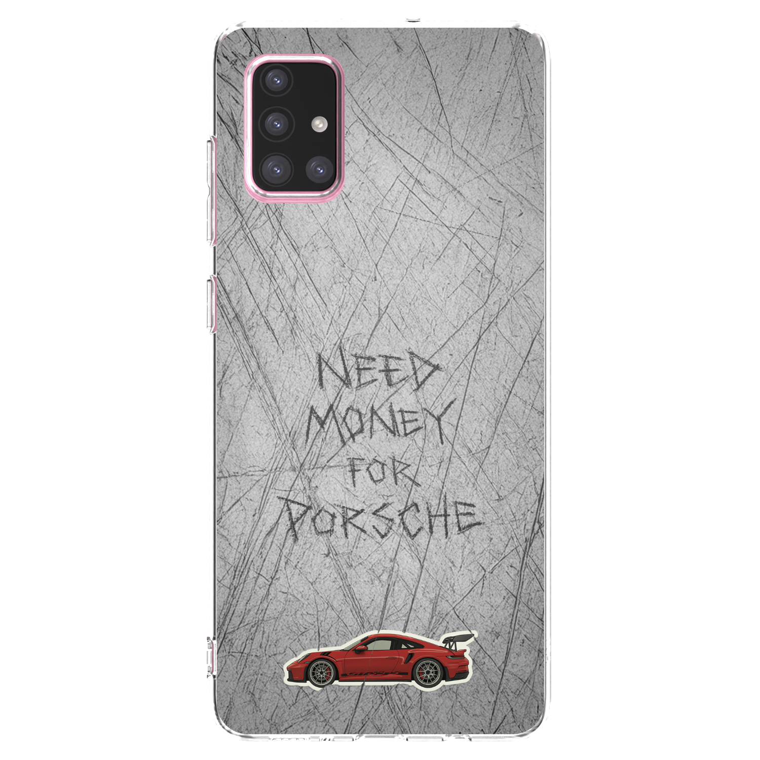 Picasee silikonový průhledný obal pro Samsung Galaxy A71 A715F - Garage Scratch