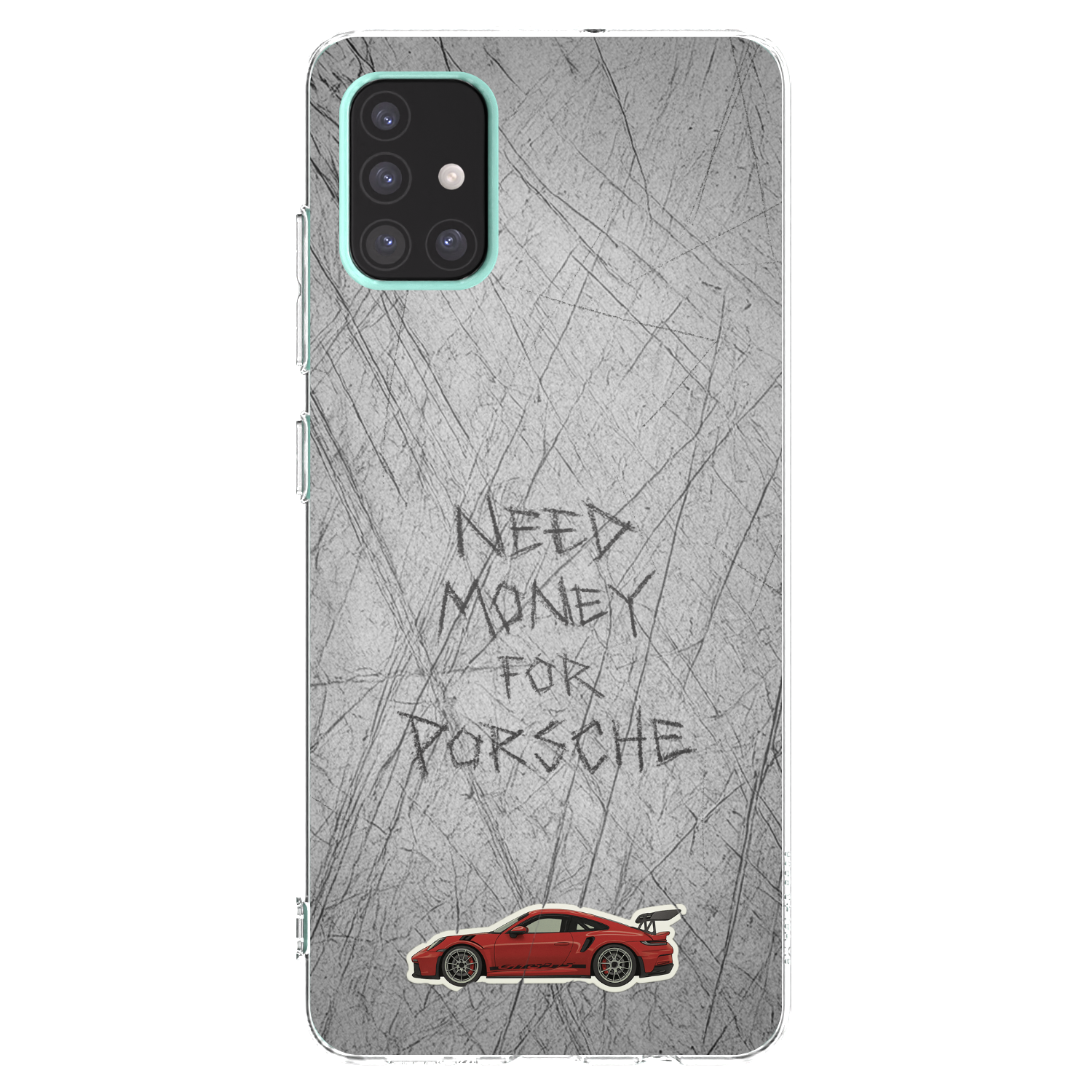 Picasee silikonový průhledný obal pro Samsung Galaxy A51 A515F - Garage Scratch