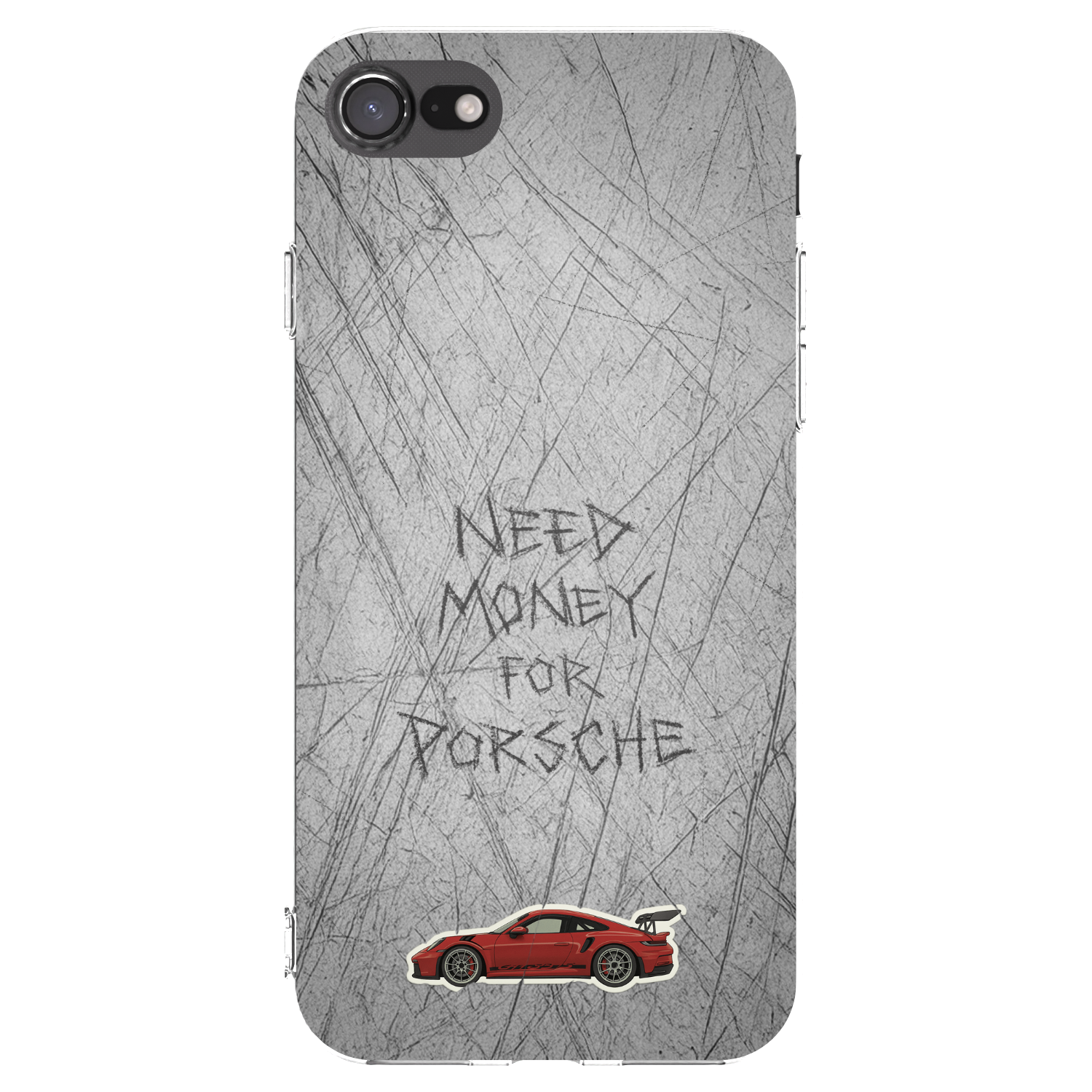 Picasee silikonový průhledný obal pro Apple iPhone SE 2020 - Garage Scratch
