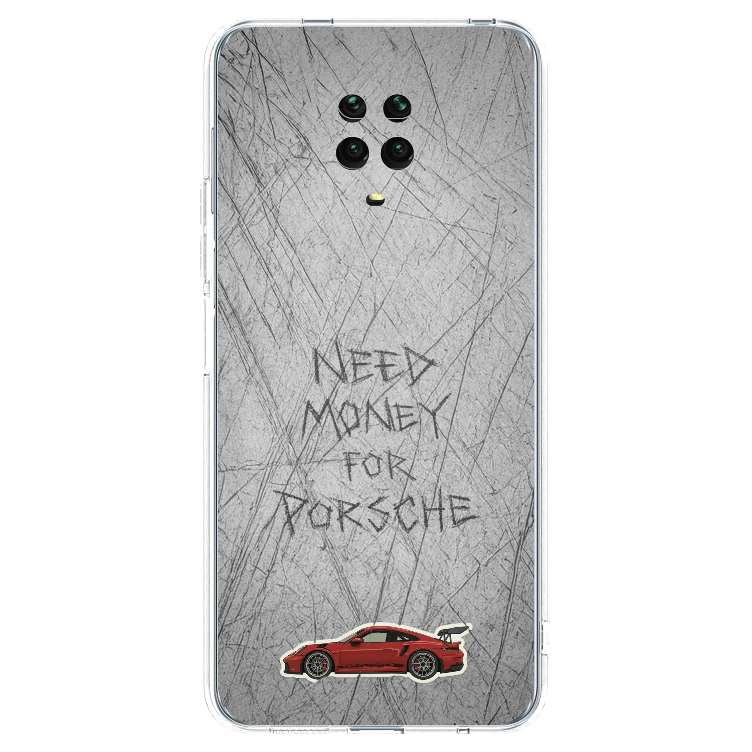 Picasee silikonový průhledný obal pro Xiaomi Redmi Note 9 Pro - Garage Scratch