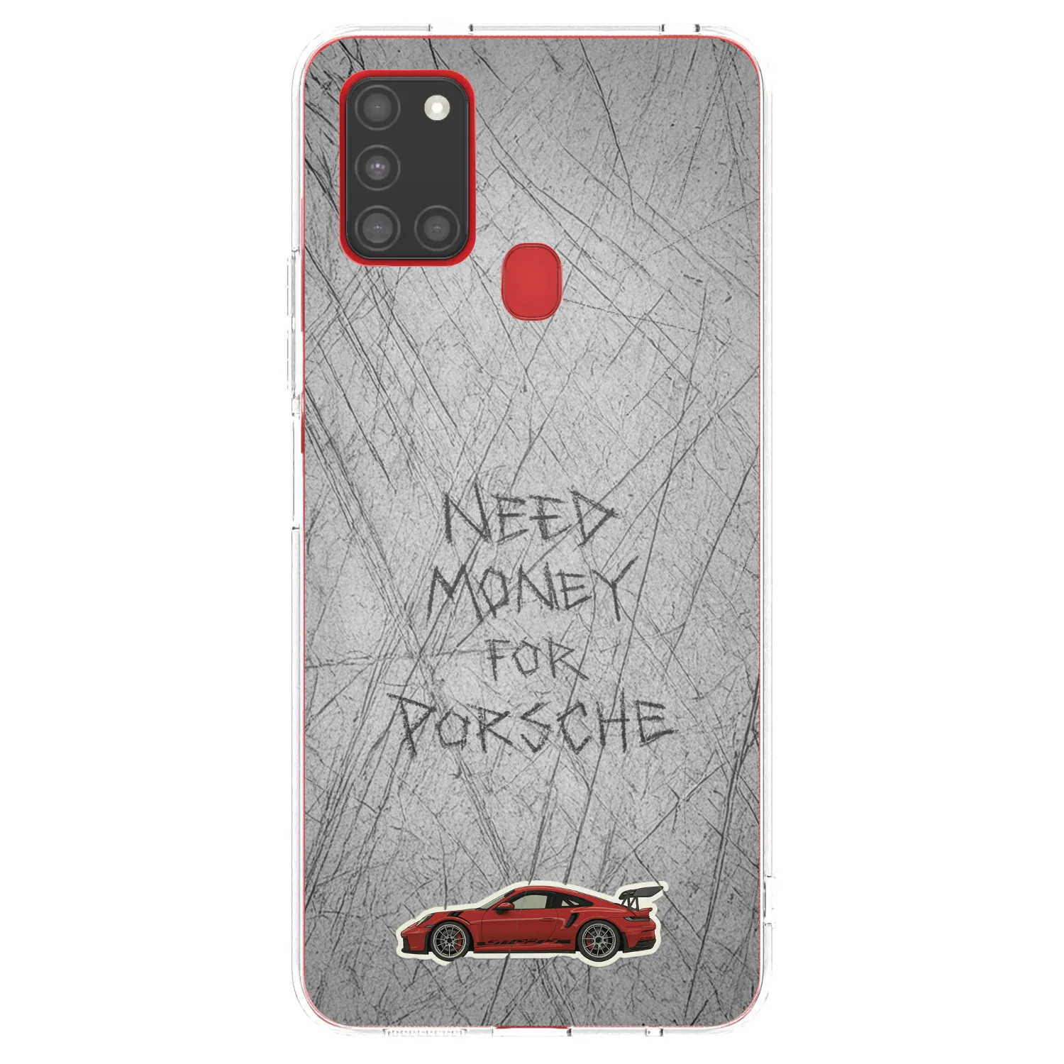 Picasee silikonový průhledný obal pro Samsung Galaxy A21s - Garage Scratch