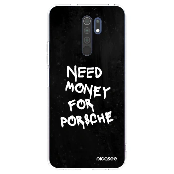 Picasee silikonový průhledný obal pro Xiaomi Redmi 9 - Black Dollar