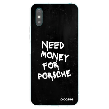 Picasee silikonový průhledný obal pro Xiaomi Redmi 9A - Black Dollar