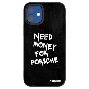 Picasee silikonový černý obal pro Apple iPhone 12 mini - Black Dollar