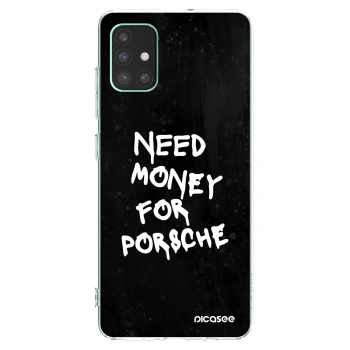 Picasee silikonový průhledný obal pro Samsung Galaxy M51 M515F - Black Dollar