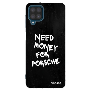 Picasee silikonový průhledný obal pro Samsung Galaxy A12 A125F - Black Dollar