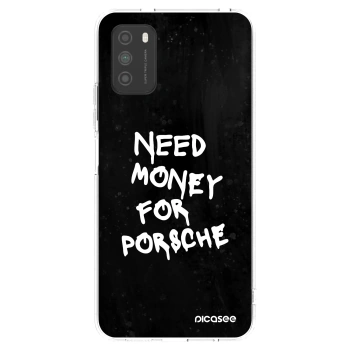Picasee silikonový průhledný obal pro Xiaomi Poco M3 - Black Dollar