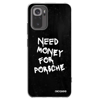 Picasee silikonový průhledný obal pro Xiaomi Redmi Note 10 - Black Dollar
