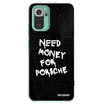 Picasee silikonový průhledný obal pro Xiaomi Redmi Note 10 Pro - Black Dollar