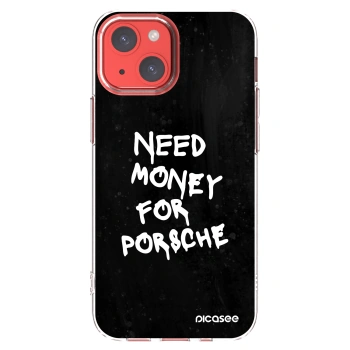 Picasee silikonový průhledný obal pro Apple iPhone 13 mini - Black Dollar