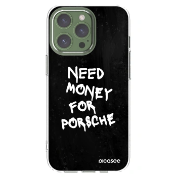 Picasee silikonový průhledný obal pro Apple iPhone 13 Pro - Black Dollar