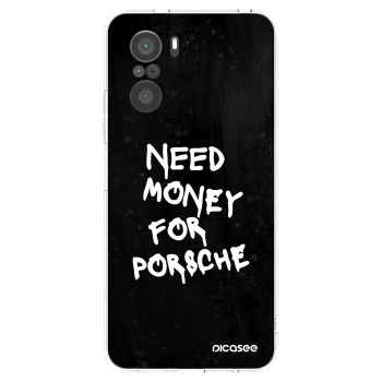Picasee silikonový průhledný obal pro Xiaomi Poco F3 - Black Dollar