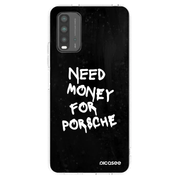 Picasee silikonový průhledný obal pro Xiaomi Redmi 9T - Black Dollar