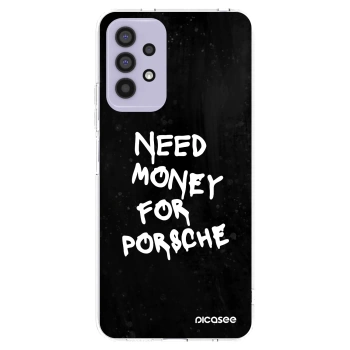 Picasee silikonový průhledný obal pro Samsung Galaxy A32 4G SM-A325F - Black Dollar
