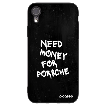 Picasee silikonový černý obal pro Apple iPhone XR - Black Dollar