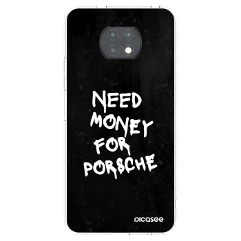 Picasee silikonový průhledný obal pro Xiaomi Redmi Note 9T - Black Dollar