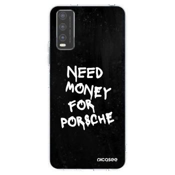 Picasee silikonový průhledný obal pro Vivo Y20s - Black Dollar