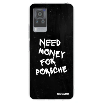 Picasee silikonový průhledný obal pro Vivo X60 Pro 5G - Black Dollar
