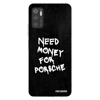 Picasee silikonový průhledný obal pro Xiaomi Poco M3 Pro 5G - Black Dollar