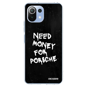 Picasee silikonový průhledný obal pro Xiaomi 11 Lite 5G NE - Black Dollar