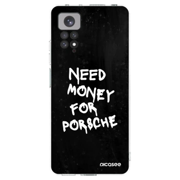 Picasee silikonový průhledný obal pro Xiaomi Redmi Note 11 - Black Dollar