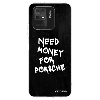 Picasee silikonový průhledný obal pro Xiaomi Redmi 10C - Black Dollar