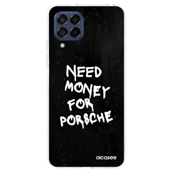 Picasee silikonový průhledný obal pro Samsung Galaxy M53 5G - Black Dollar