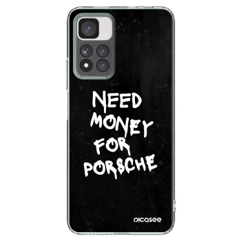 Picasee silikonový průhledný obal pro Xiaomi Redmi Note 11 Pro+ 5G - Black Dollar