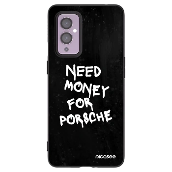 Picasee silikonový černý obal pro OnePlus 9 - Black Dollar